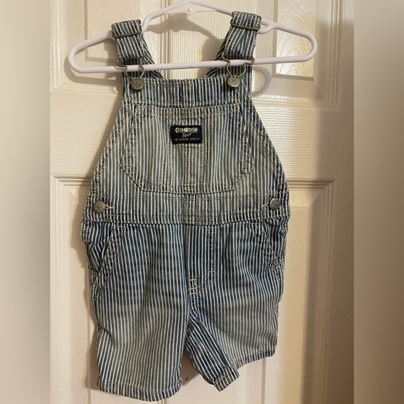 Oshkosh B’Gosh Striped Shortalls - Picture 1 of 7